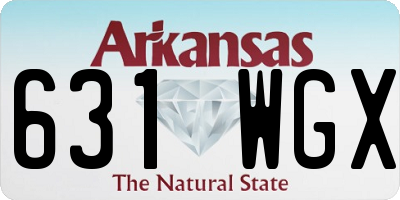 AR license plate 631WGX