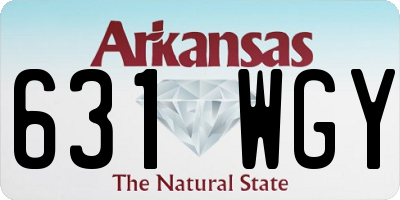 AR license plate 631WGY