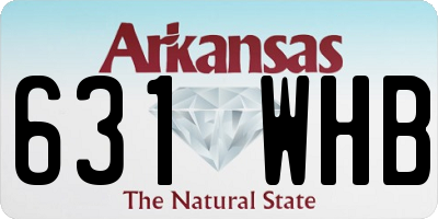 AR license plate 631WHB