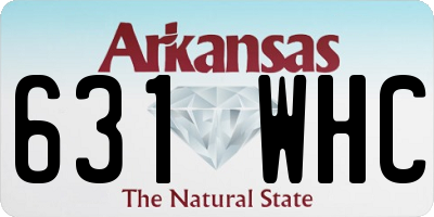 AR license plate 631WHC