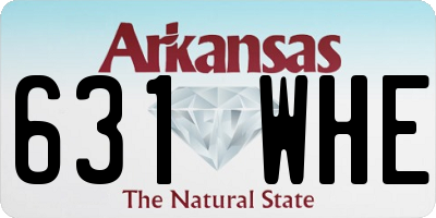AR license plate 631WHE