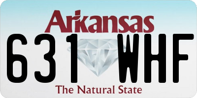 AR license plate 631WHF