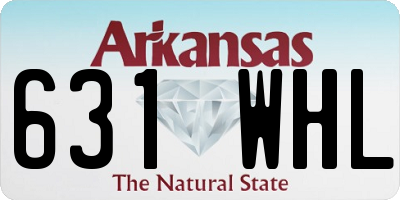 AR license plate 631WHL