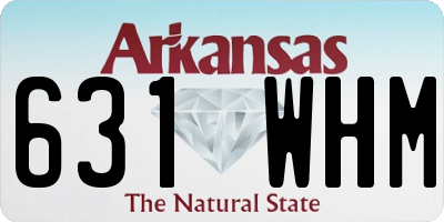 AR license plate 631WHM