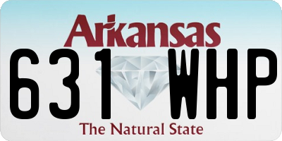AR license plate 631WHP