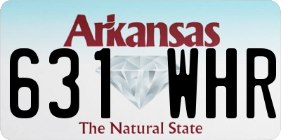 AR license plate 631WHR