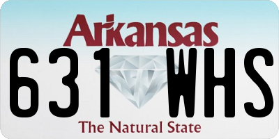 AR license plate 631WHS