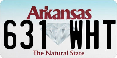 AR license plate 631WHT