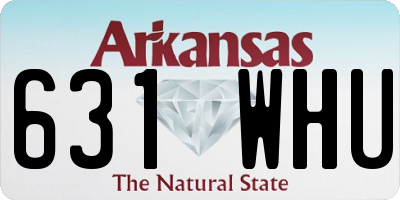AR license plate 631WHU
