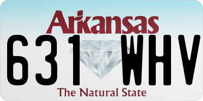 AR license plate 631WHV