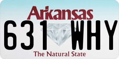 AR license plate 631WHY