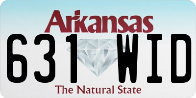 AR license plate 631WID