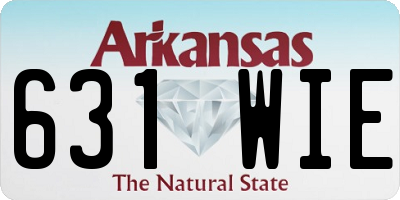 AR license plate 631WIE