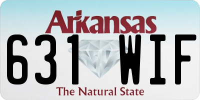 AR license plate 631WIF