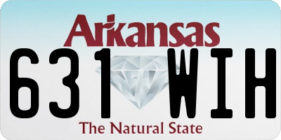 AR license plate 631WIH