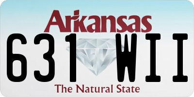 AR license plate 631WII