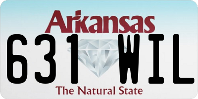 AR license plate 631WIL