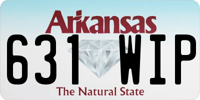 AR license plate 631WIP