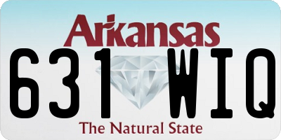 AR license plate 631WIQ