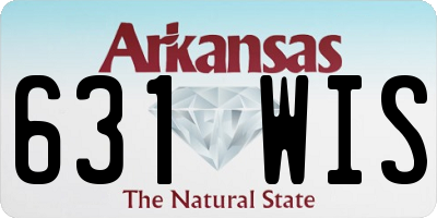 AR license plate 631WIS