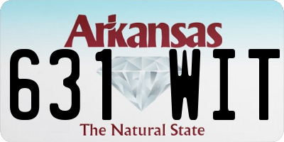 AR license plate 631WIT