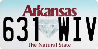 AR license plate 631WIV