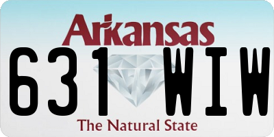 AR license plate 631WIW