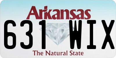 AR license plate 631WIX