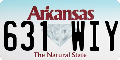 AR license plate 631WIY