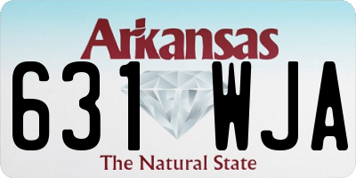 AR license plate 631WJA