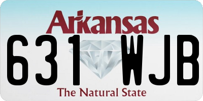 AR license plate 631WJB