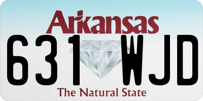 AR license plate 631WJD