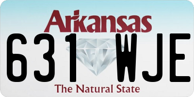 AR license plate 631WJE