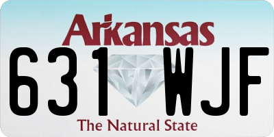AR license plate 631WJF