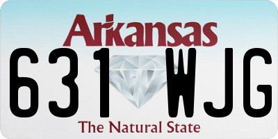 AR license plate 631WJG
