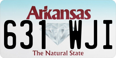 AR license plate 631WJI