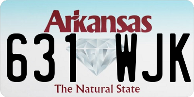 AR license plate 631WJK