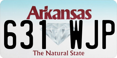 AR license plate 631WJP