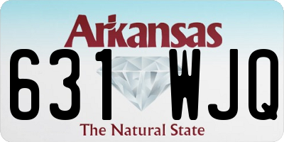 AR license plate 631WJQ