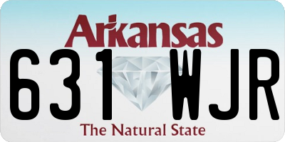 AR license plate 631WJR