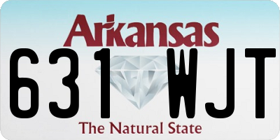 AR license plate 631WJT