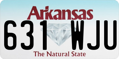 AR license plate 631WJU