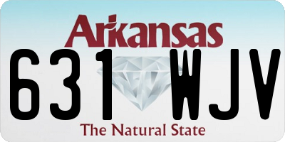 AR license plate 631WJV