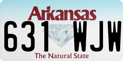 AR license plate 631WJW