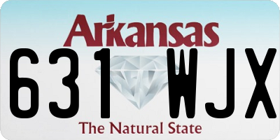 AR license plate 631WJX