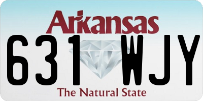 AR license plate 631WJY