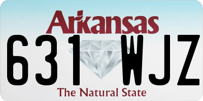 AR license plate 631WJZ