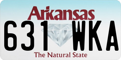 AR license plate 631WKA