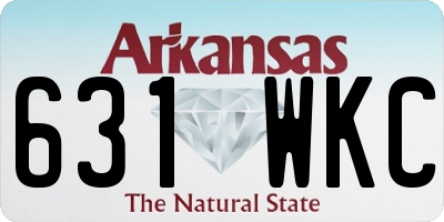 AR license plate 631WKC