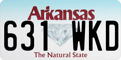 AR license plate 631WKD